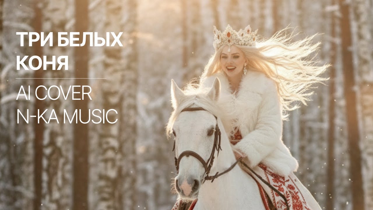 ЗИМНЯЯ СКАЗКА... Три белых коня ❄️ | Cover 2025