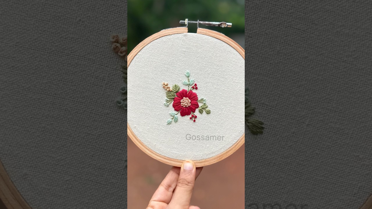 Cute Satin Flower Embroidery &hearts;️
