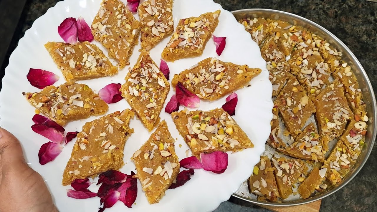 शब्बे बारात स्पेशल चने कि दाल के कतली वाले हलवे की रेसिपी / Chane Ki Dal Ke Barfi Wale Halwe Ki Rep.