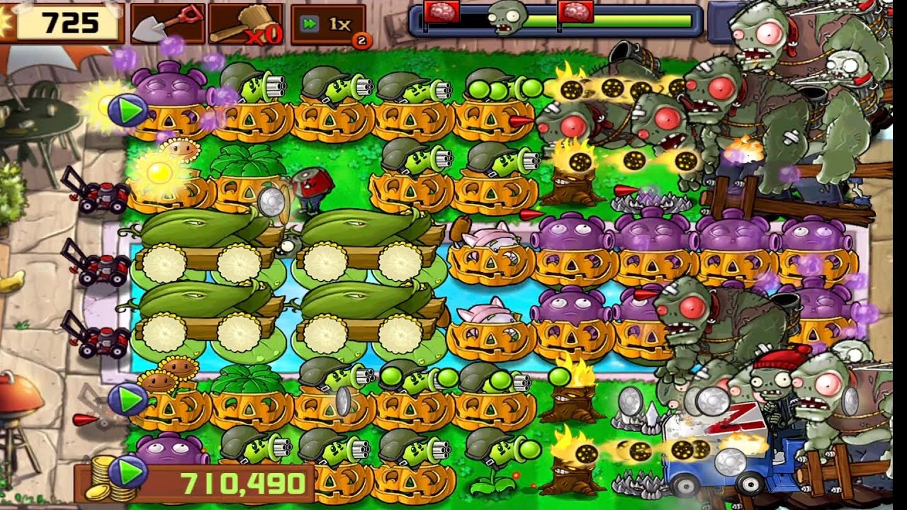 Plants VS Zombies - Survival: Endless | Giga Gargantuars Madness