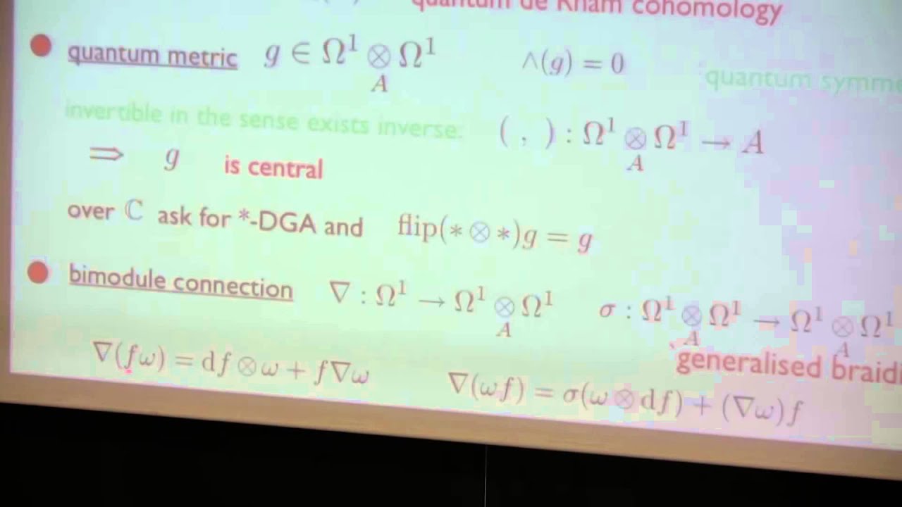 Shahn Majid. Quantum differential geometry.