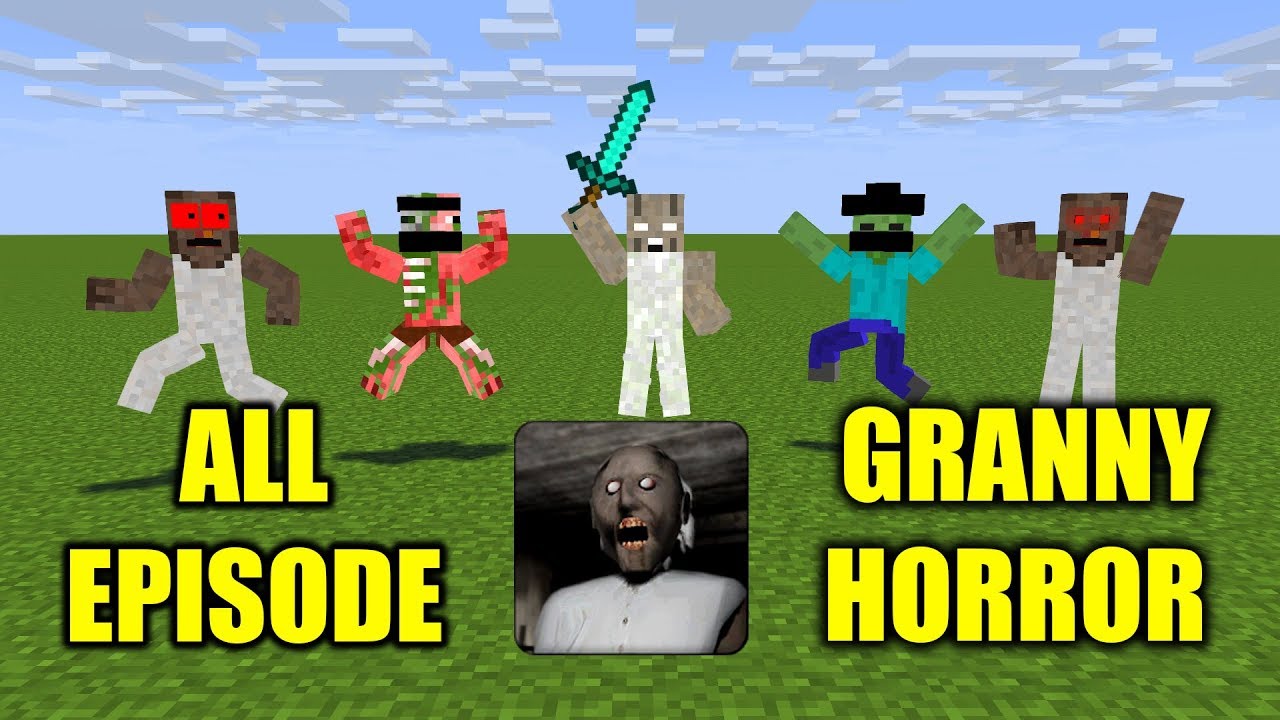 MOBS : ALL GRANNY GAME CHALLENGE - Scary Minecraft Animation