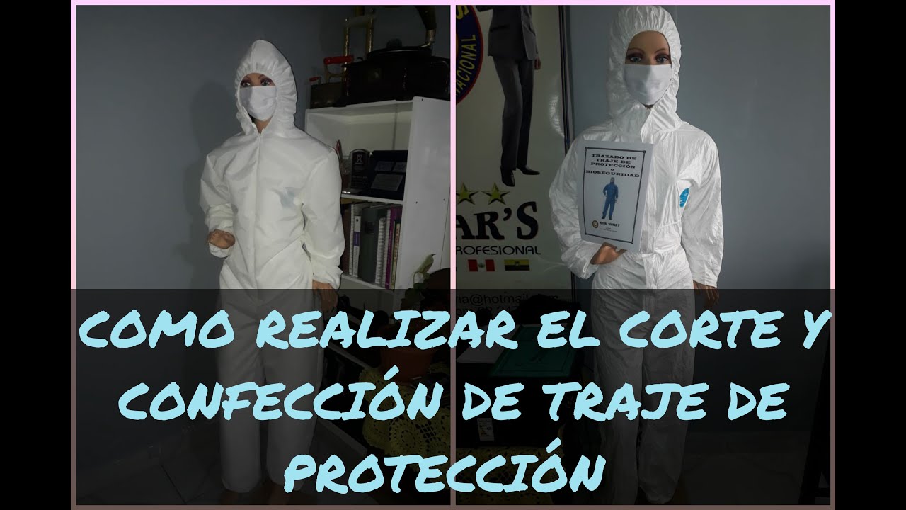 CÓMO REALIZAR EL CORTE Y CONFECCIÓN DE TRAJE DE PROTECCIÓN O BIOSEGURIDAD PASO A PASO.