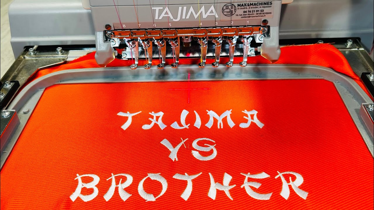 MATCH TEST Brodeuses TAJIMA SAÏ vs BROTHER PR 1050 X