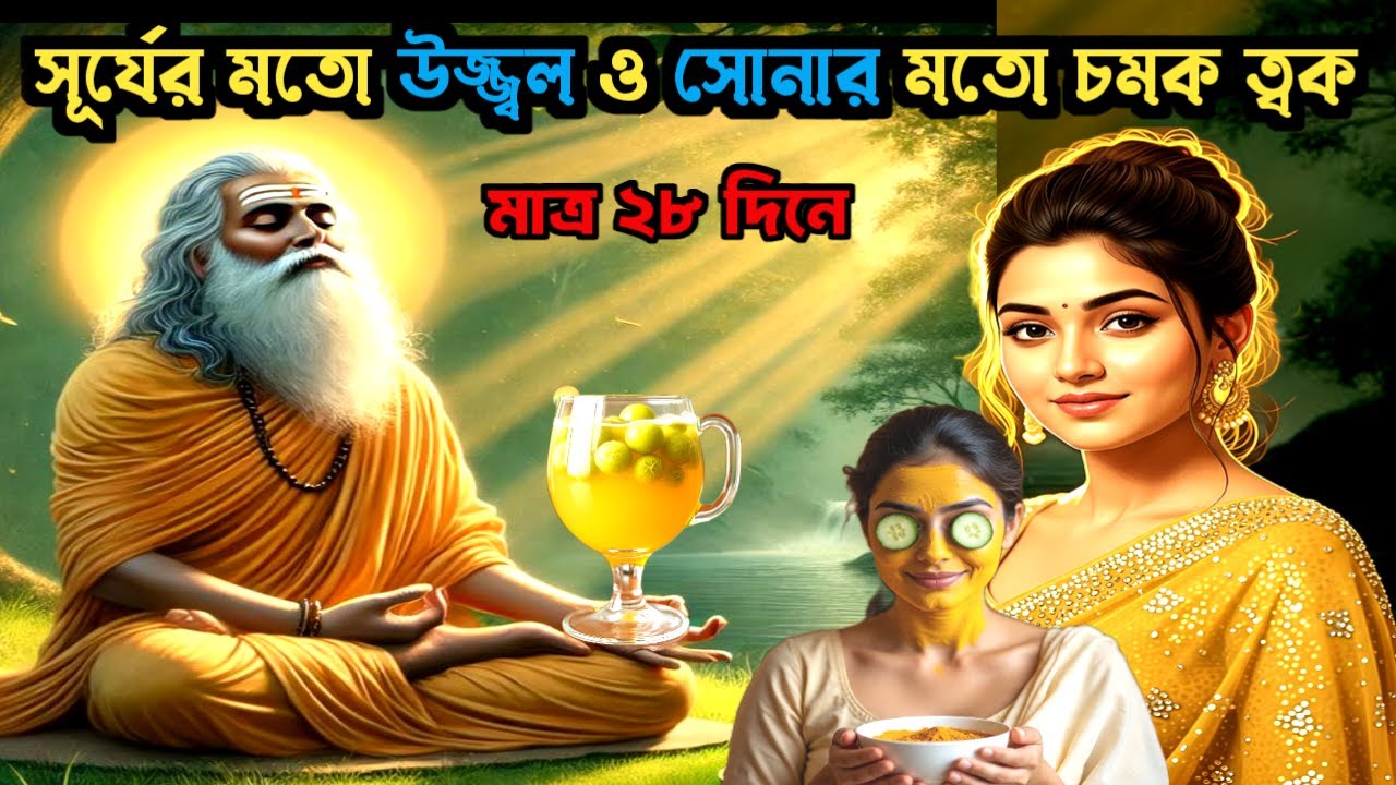 সোনার মতো চমক ও সূর্যের মত উজ্জ্বল চেহারা  মাত্র ২৮ দিনে সম্ভব । 28 days Challange for Bright Skin।