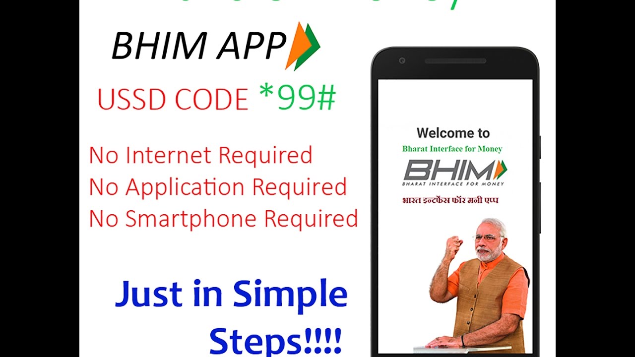 How To Use BHIM Without Internet Service Through USSD Number