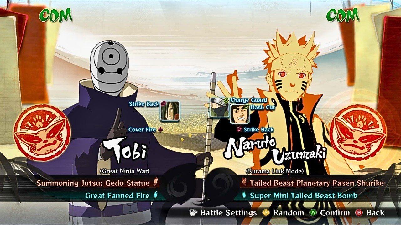 TOBI AND MADARA VS NARUTO, GUY AND KAKASHI (CPU VS CPU) | NARUTO SHIPPUDEN STORM 4 GAMEPLAY 60 FPS