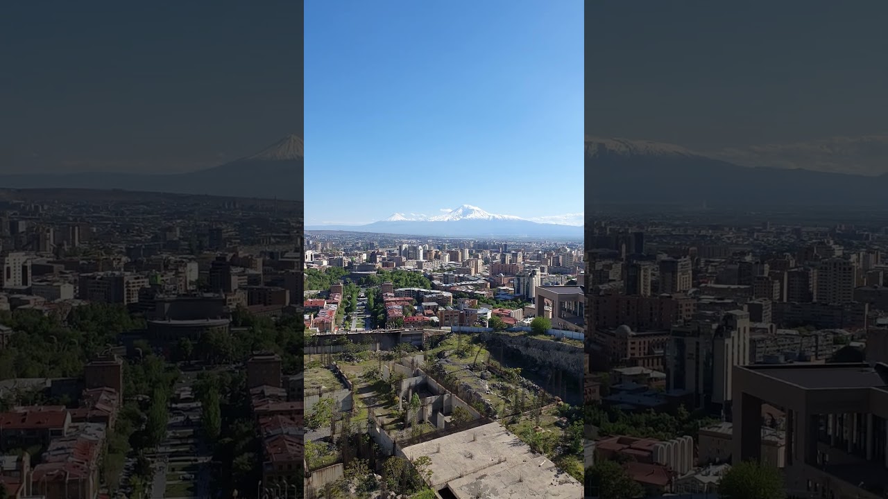 Mount Ararat overlook from Yerevan, Armenia