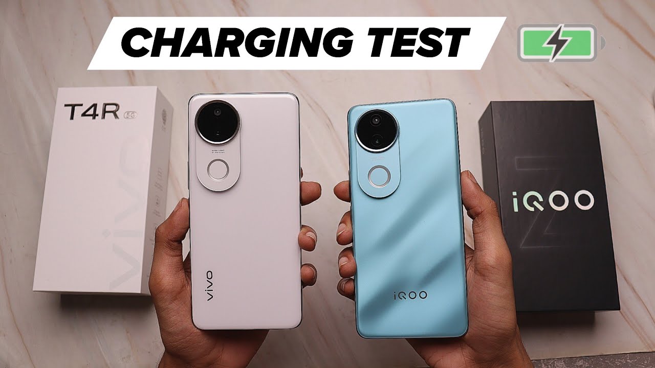 vivo T4R & iQOO Z10R Charging Speed Test - Heating, Timing, 44W Charger!