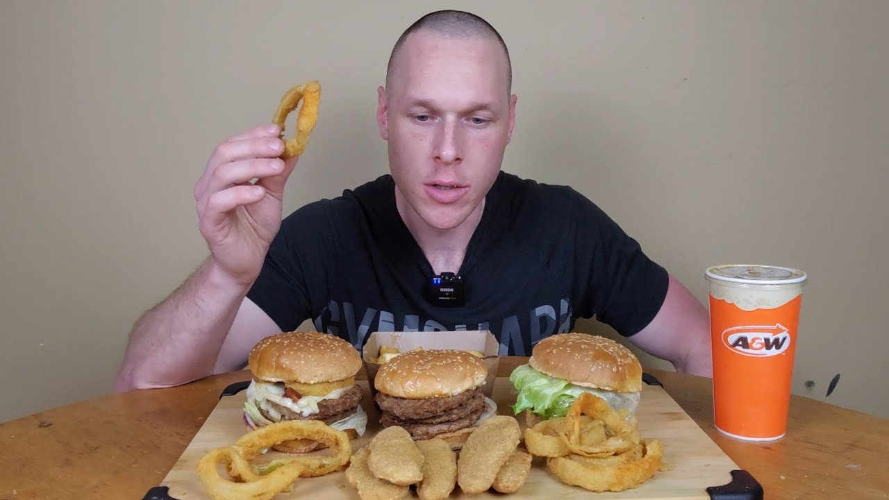 A&W Burgers and More Mukbang