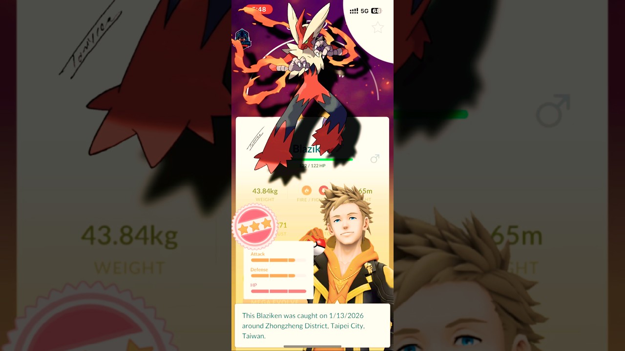 MAGA Blaziken shiny ✨ in Pokemon go 