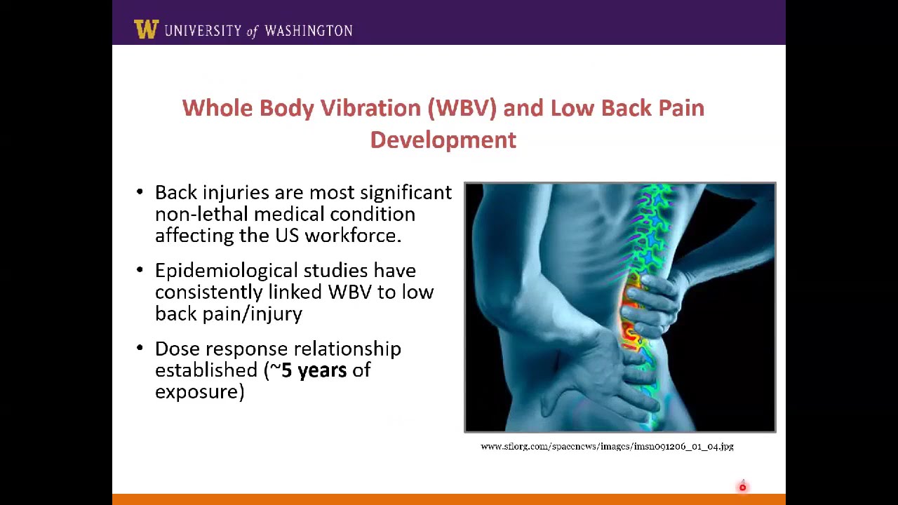 Webinar: Adverse Outcomes Associated with Occupational Exposures to Whole Body Vibration