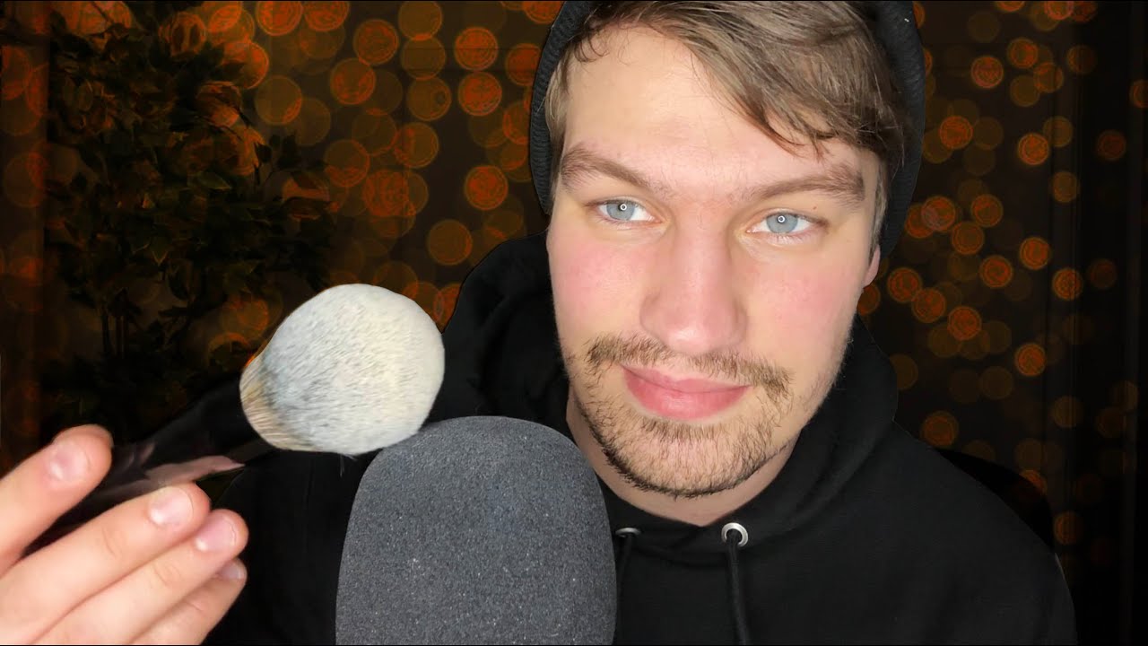 Husband Tries ASMR (Whispered, Mouth Sounds, Tapping, Mic Brushing) Recreating my FIRST Video