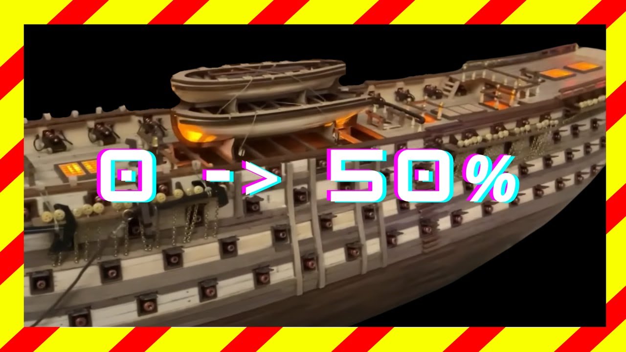 Строительная задача: как достичь 50% нашей модели корабля?