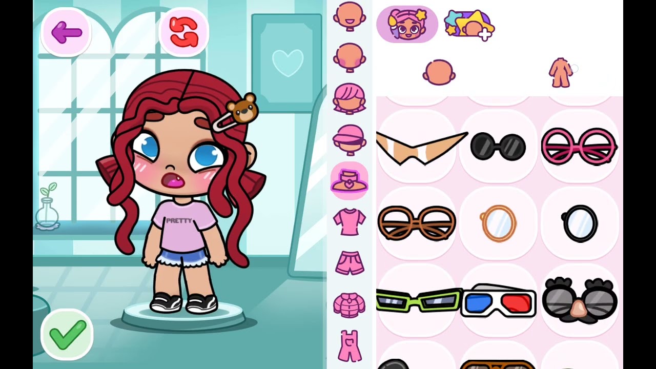 Making a cute outfit in avatar world!
