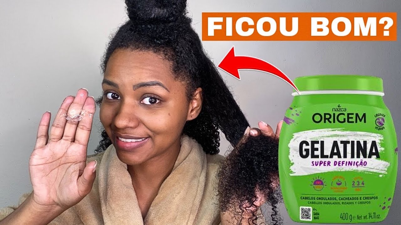 FINALIZAÇÃO COM A GELATINA SUPER DEFINIÇÃO DA ORIGEM | CABELO CRESPO