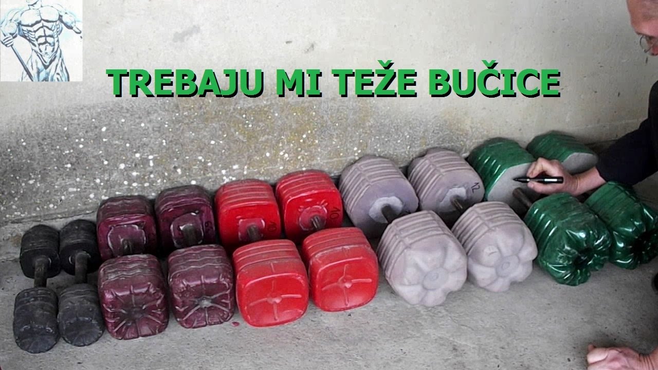Kako napraviti jednorucne tegove - bucice ( diy heavy weights - dumbbells )