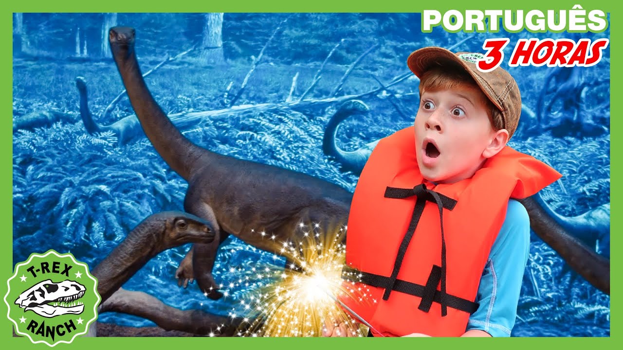 Dinossauros no Museu de História Natural | Parque do T-REX | Vídeos de Dinossauros para Crianças