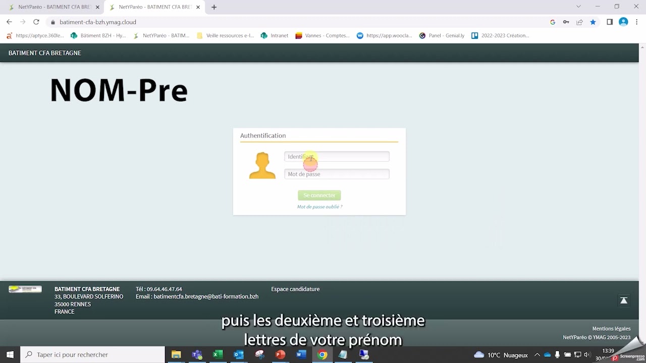 Comment se connecter &agrave; Netypareo ?