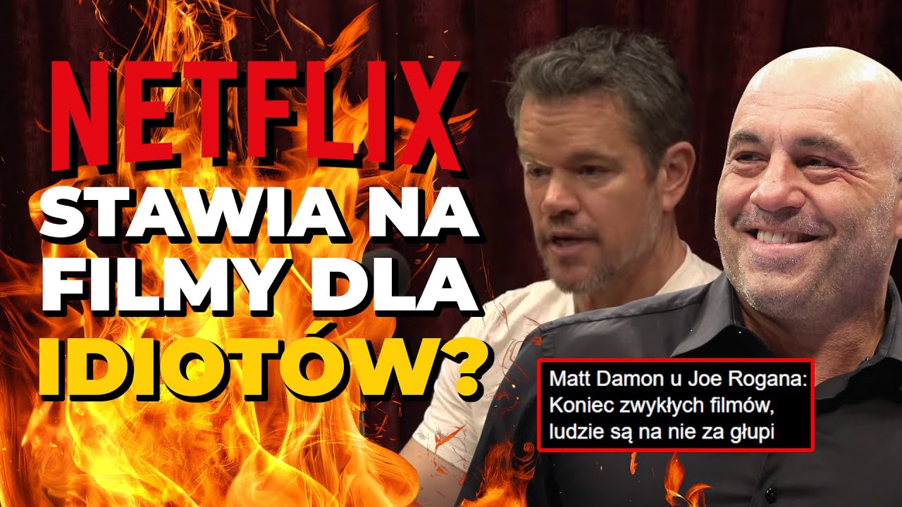FILMY DLA IDIOTÓW? Matt Damon demaskuje giganta i mówi JAK NETFLIX PRODUKUJE SWOJE 
