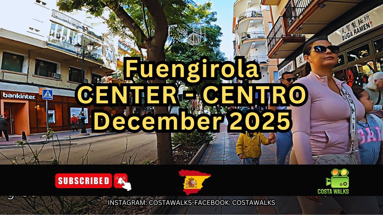 Fuengirola Centre Centro December 2025 Malaga Costa Del Sol, Andalusia Spain