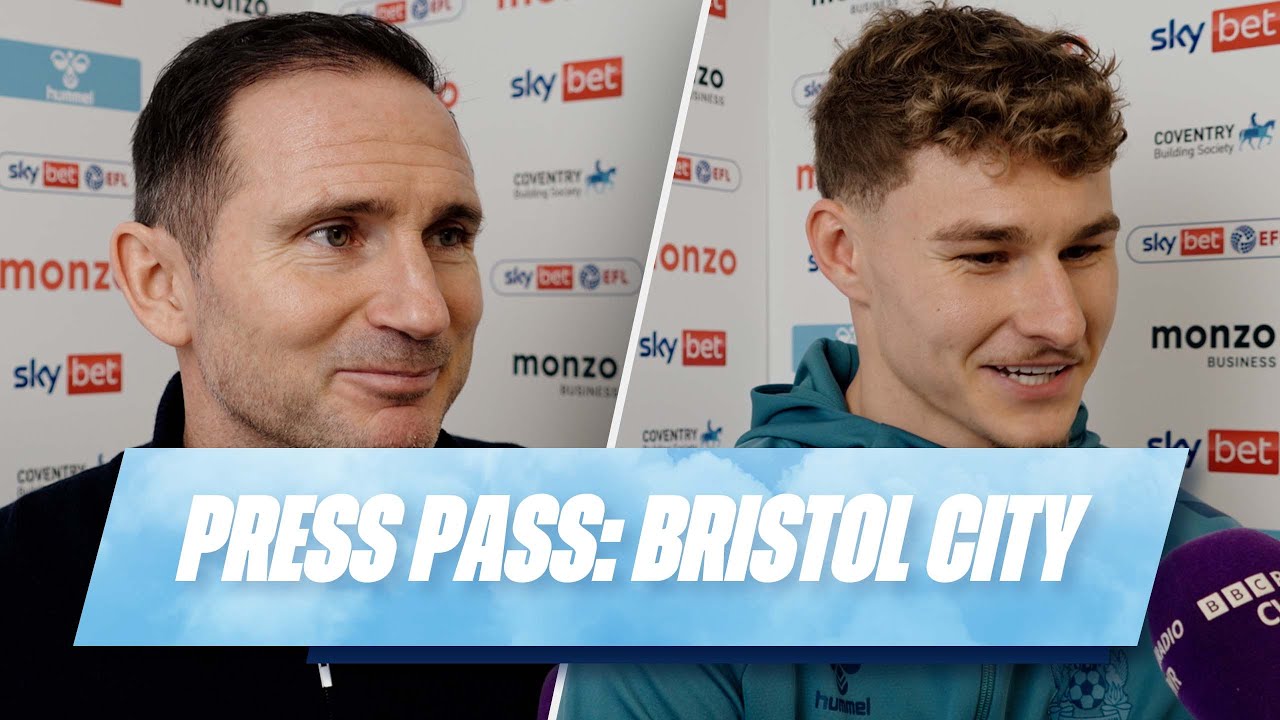 Frank Lampard and Carl Rushworth react to Coventry City's win against Bristol City. 🎙️