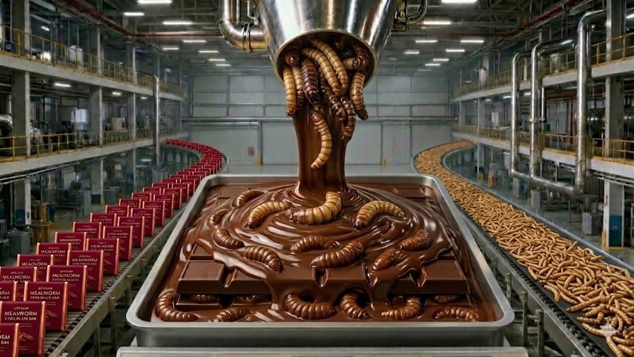 Inside the Chocolate Factory | How Millions of Chocolate Bars Are Made from Mealworms (Full Process)
