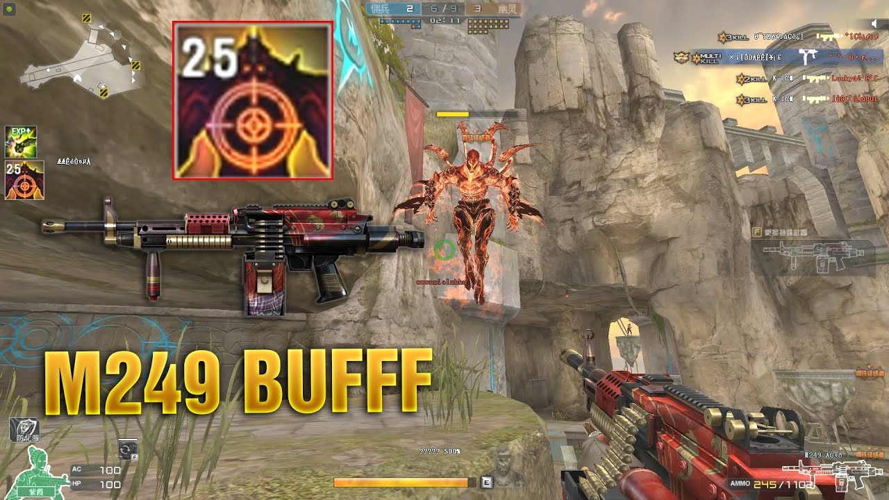 M249 Minimi Royal 7 Buff Tăng Dame Vô Hạn Zombie Nano - Rùa Ngáo