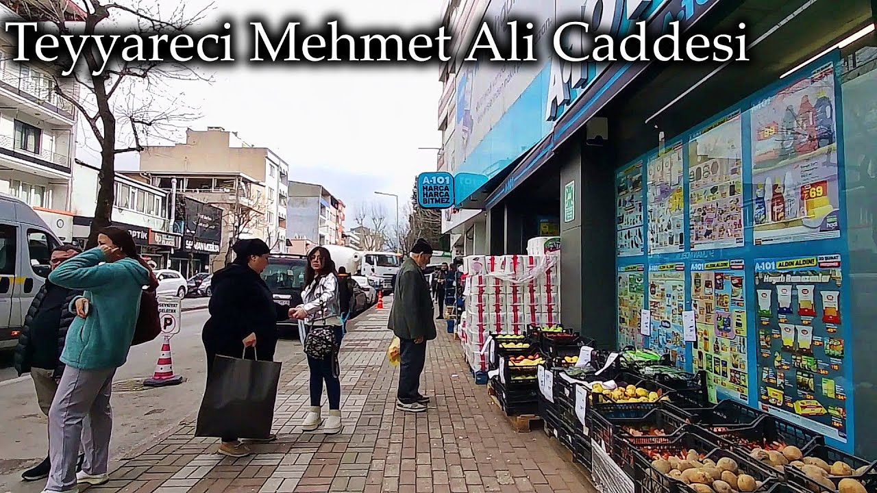 Teyyareci Mehmet Ali Caddesi - YEDİSELVİLER - YEŞİLYAYLA - BURSA CITY WALKING TOUR - BURSA VLOG