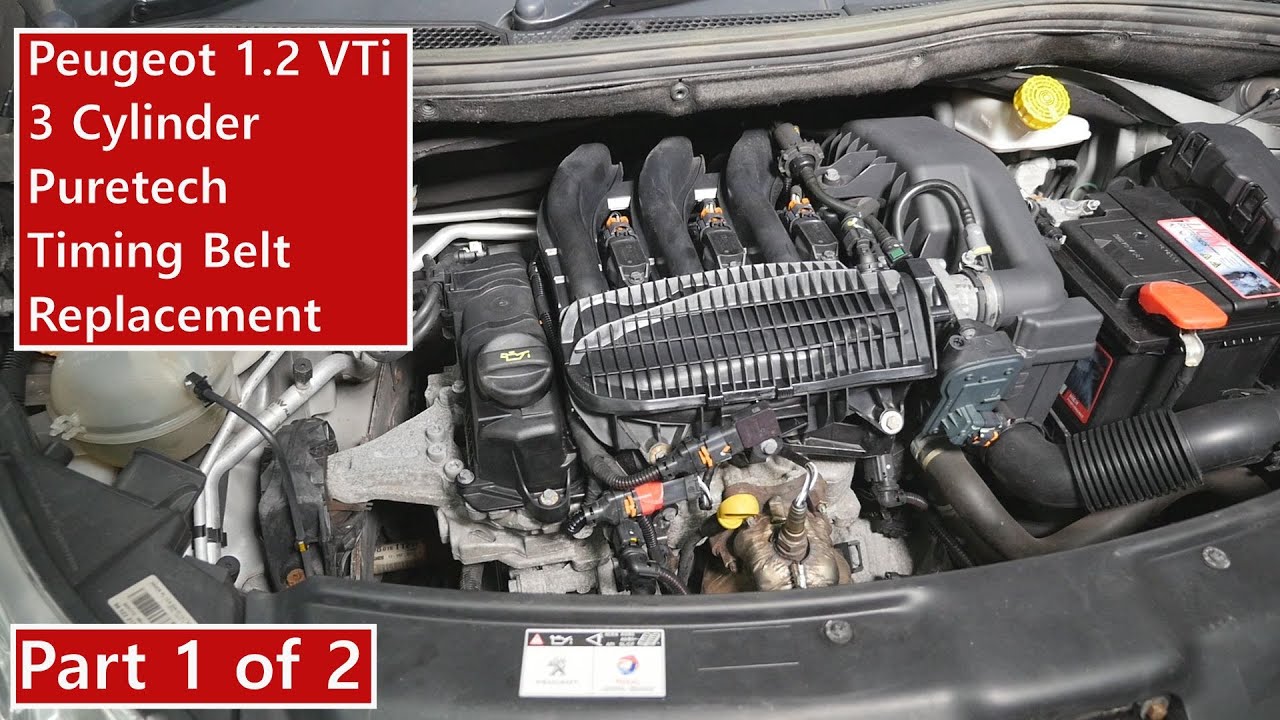 Часть 1 из 2 - Замена ремня ГРМ PSA Peugeot 208 1.2 VTi Puretech 2012 года - 108 308 2008 3008 🚗