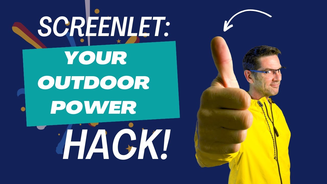 Overcome Your Outdoor Power Challenges with ScreenLet. A Window Screen Insert Attachment.