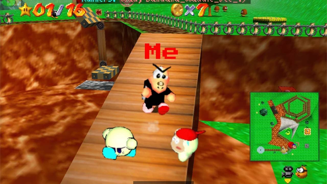 SM64 manhunt but i'm hunting bandana waddle dee and kirby.