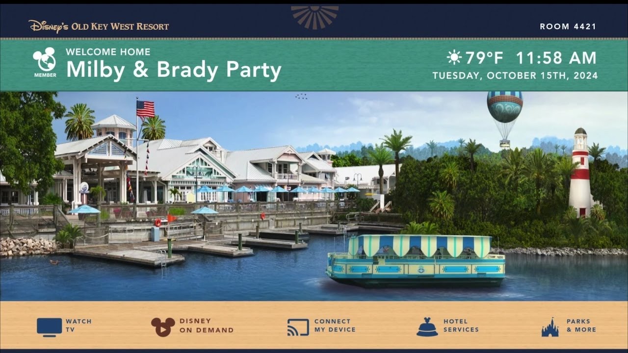 Disney Resort TV - Old Key West Resort Splash Screen @ WDW