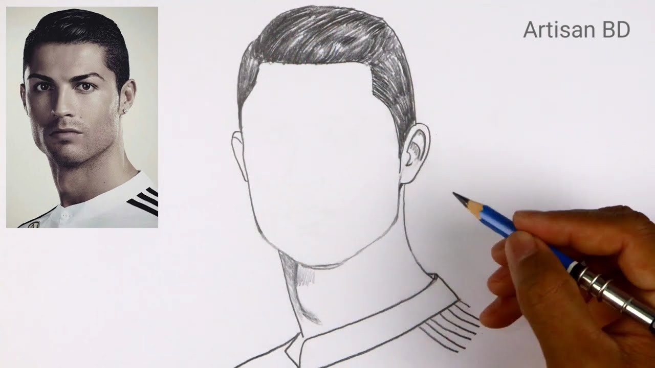 World Famous Artist Shares CRISTIANO RONALDO Pencil Sketch Secrets!