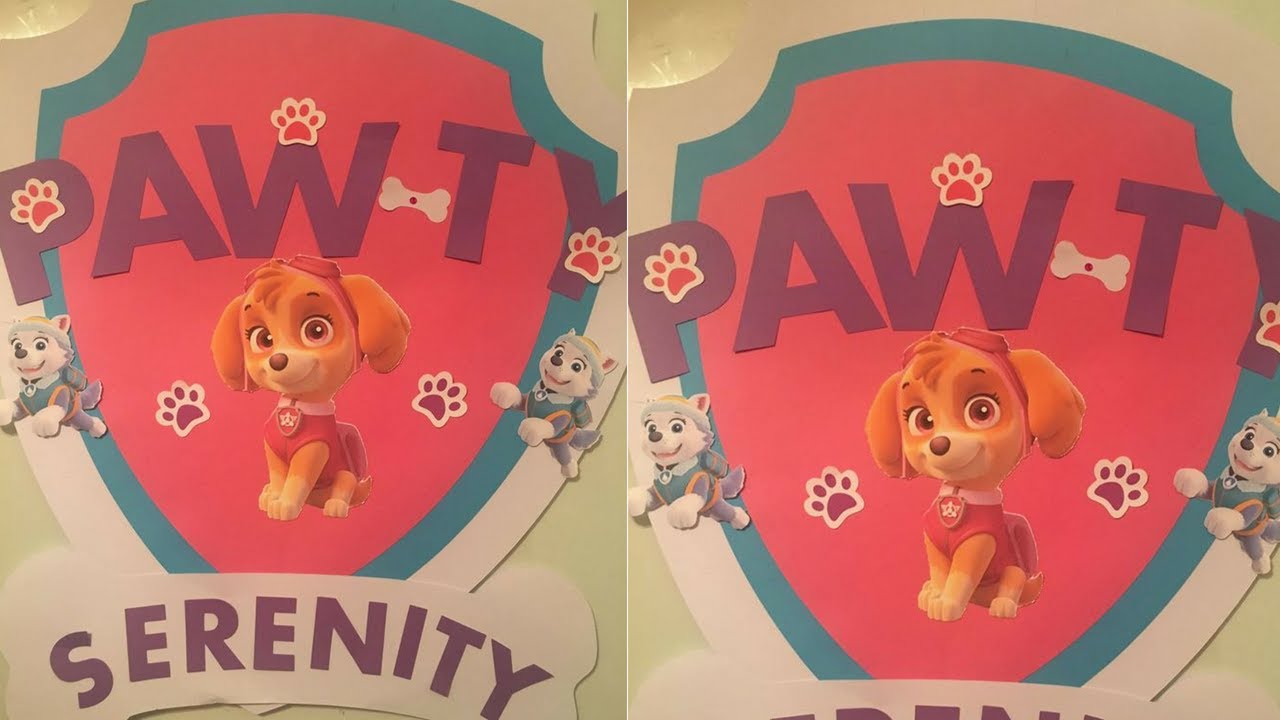 SKY PAW PATROL PERSONALIZED SIGN (PAW PATROL DIY)