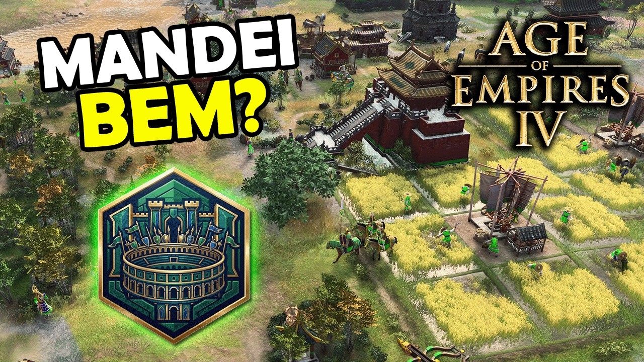Joguei com 1 Campe&atilde;o Brasileiro na LBI Arena no Age of Empires 4 - @utinowns e @Nyxel_TV