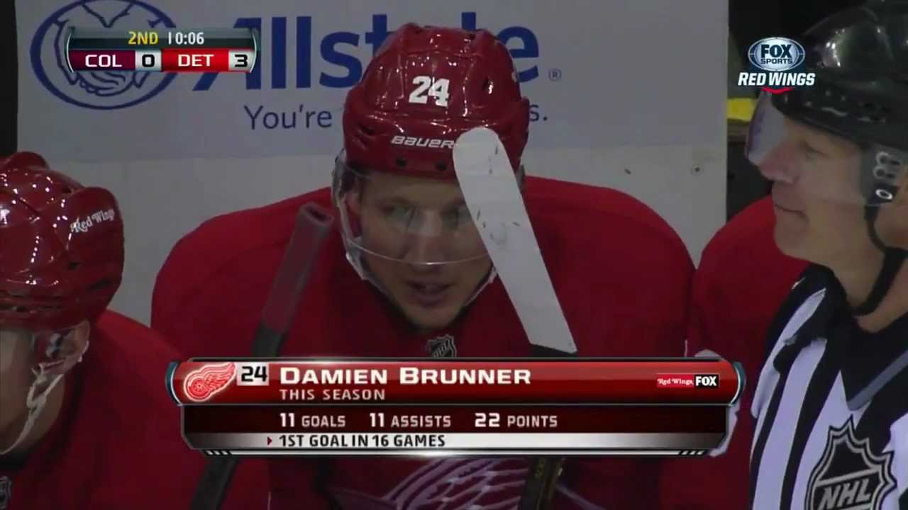 04/01/2013 - Damien Brunner's one timer vs. Colorado