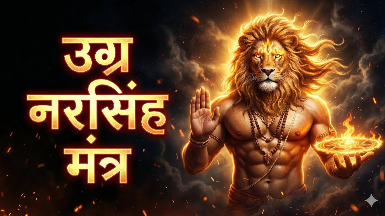 “Narasimha Mantra | Ugram Veeram MahaVishnum | Powerful Protection & Calm Energy”