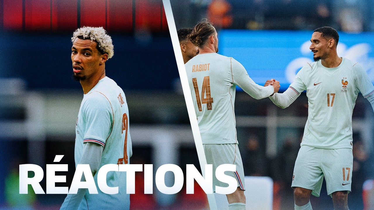 Hugo Ekitike et Maxence Lacroix r&eacute;agissent au match Br&eacute;sil-France !