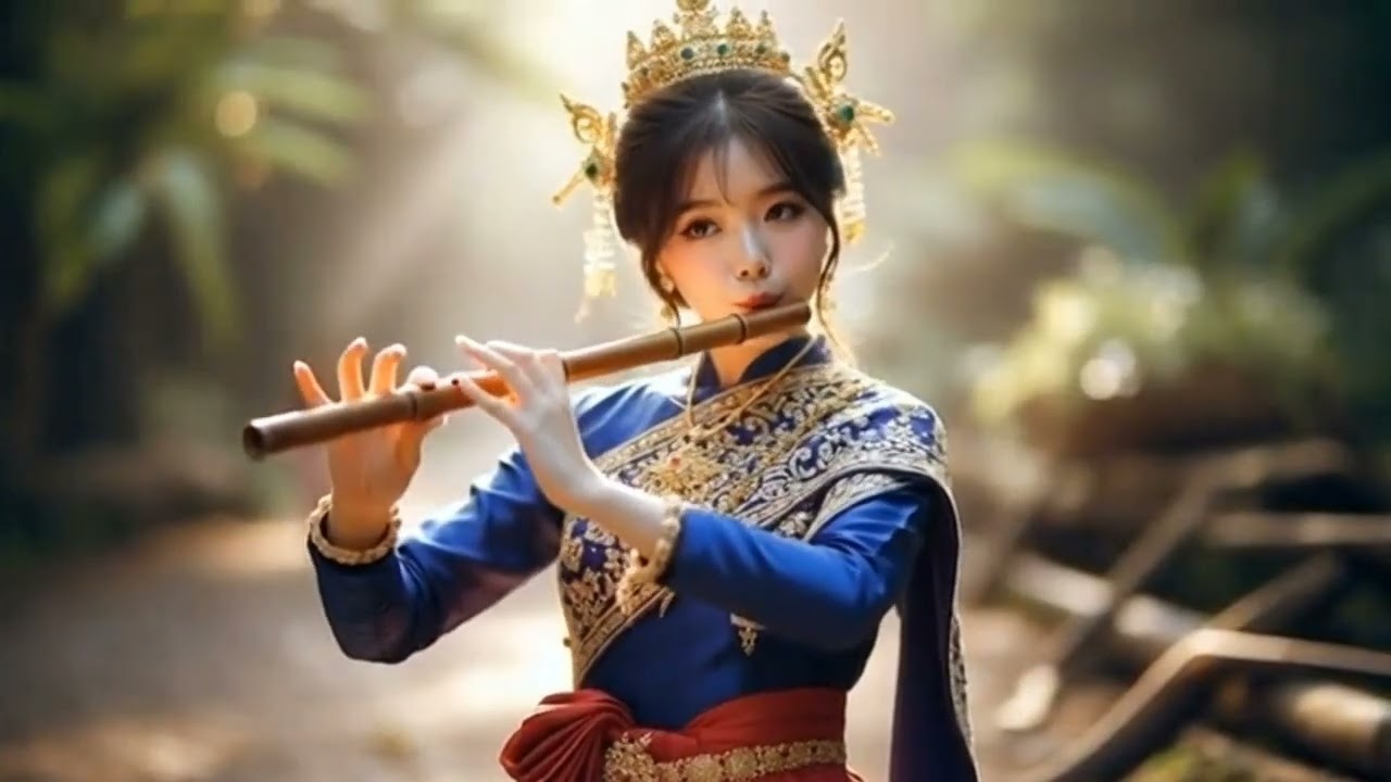 The sound of the flute is so beautiful that it touches the heart.