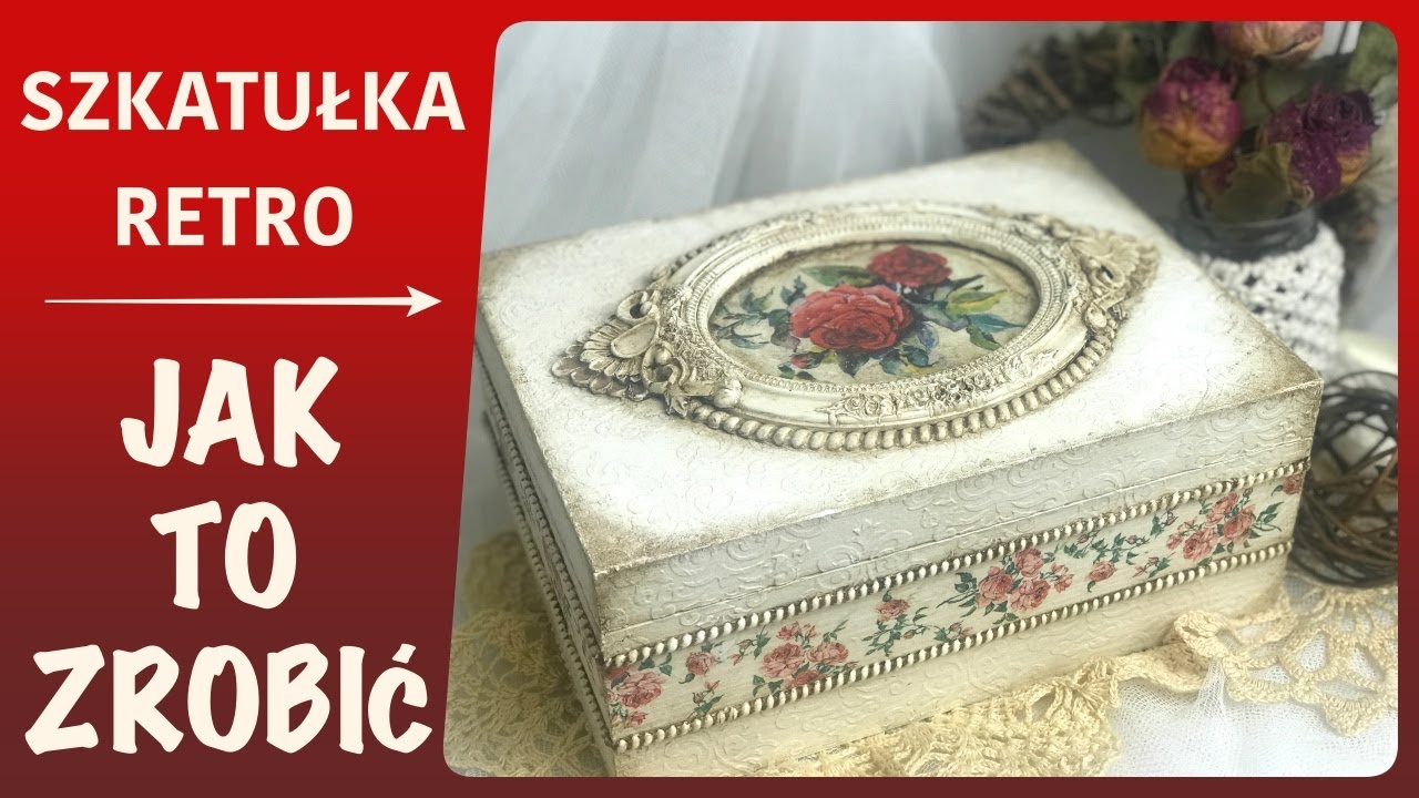 Шкатулка с розами ретро - мастер-класс своими руками - декупаж для начинающих