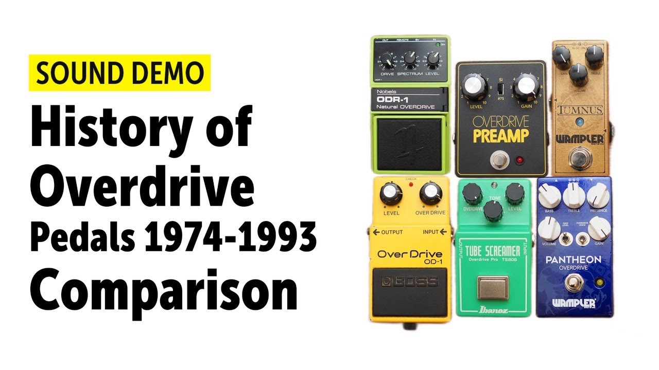 History of Overdrive Pedals (1974-1993) - Comparison (no talking)