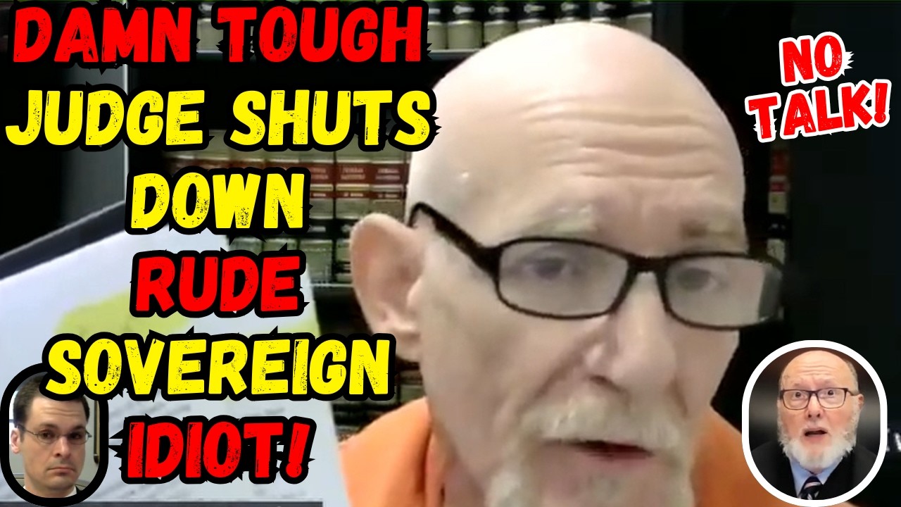 DAMN TOUGH Judge Absolutely SHUTS DOWN Arrogant Rude Sovereign IDIOT!  Bring Your Salad Fork!