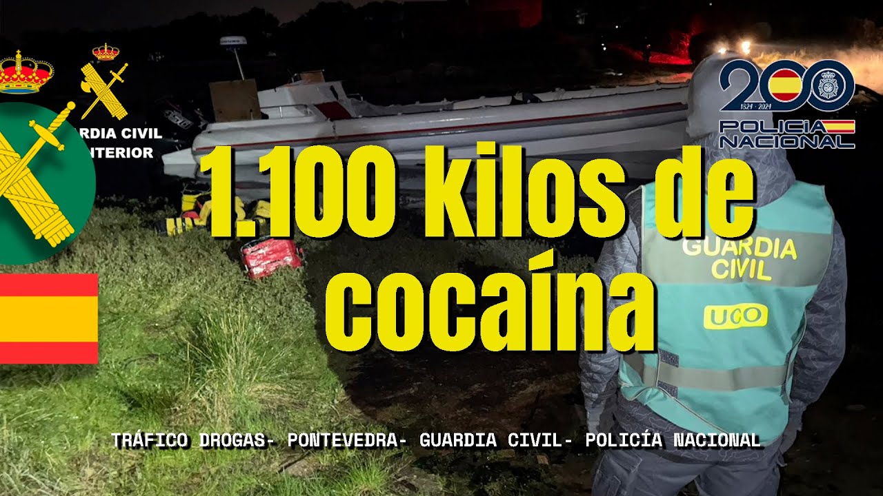 Desarticulada organización criminal que se encontraban “alijando” más de una tonelada de cocaína