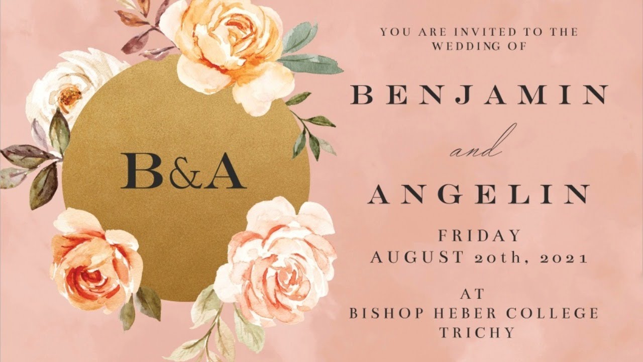 BENJAMIN WEDS ANGELIN RECEPTION | 20-08-2021