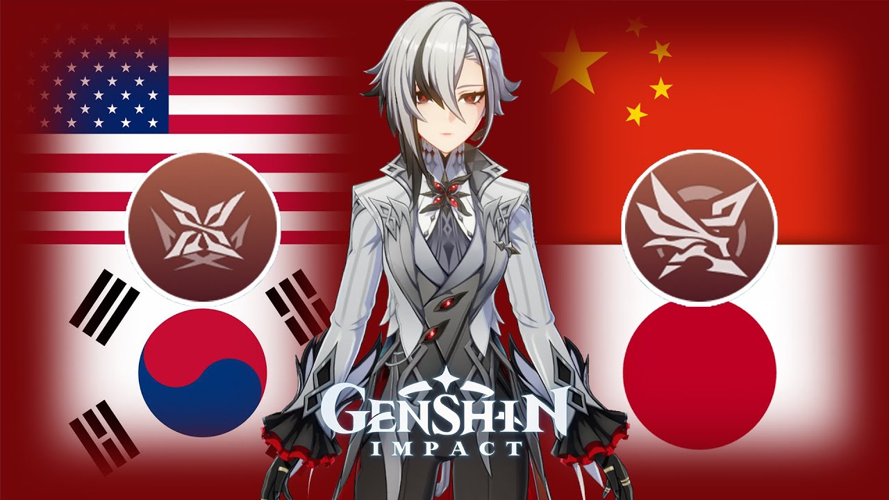 Arlecchino Voice in 4 Different Languages (Skills & Attack) | Genshin Impact Arlecchino