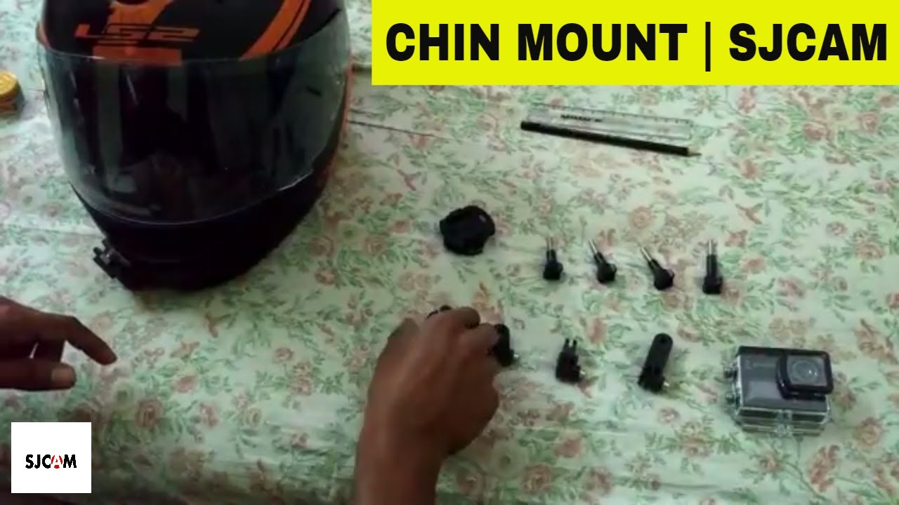 How to chin mount action camera on helmet-LS2 | SJCAM 6 Legend