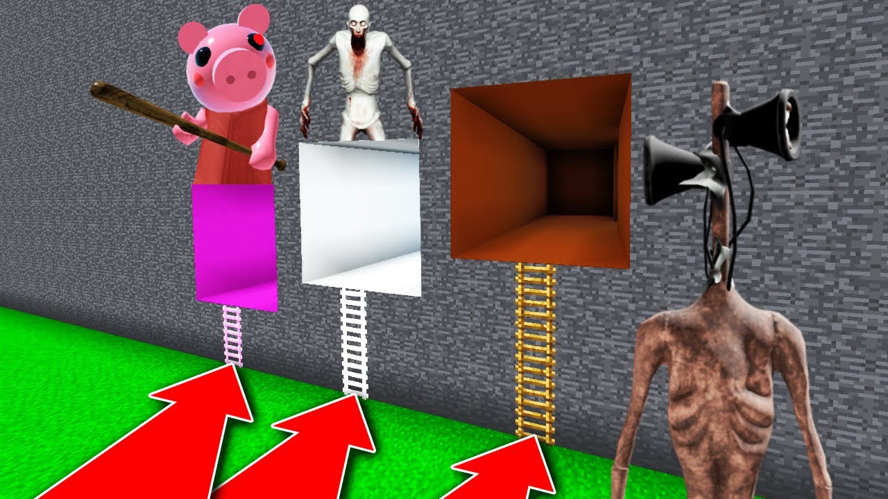 NE CHOISISSEZ PAS LA MAUVAISE ÉCHELLE MINECRAFT !! Siren Head SCP-096 Piggy !