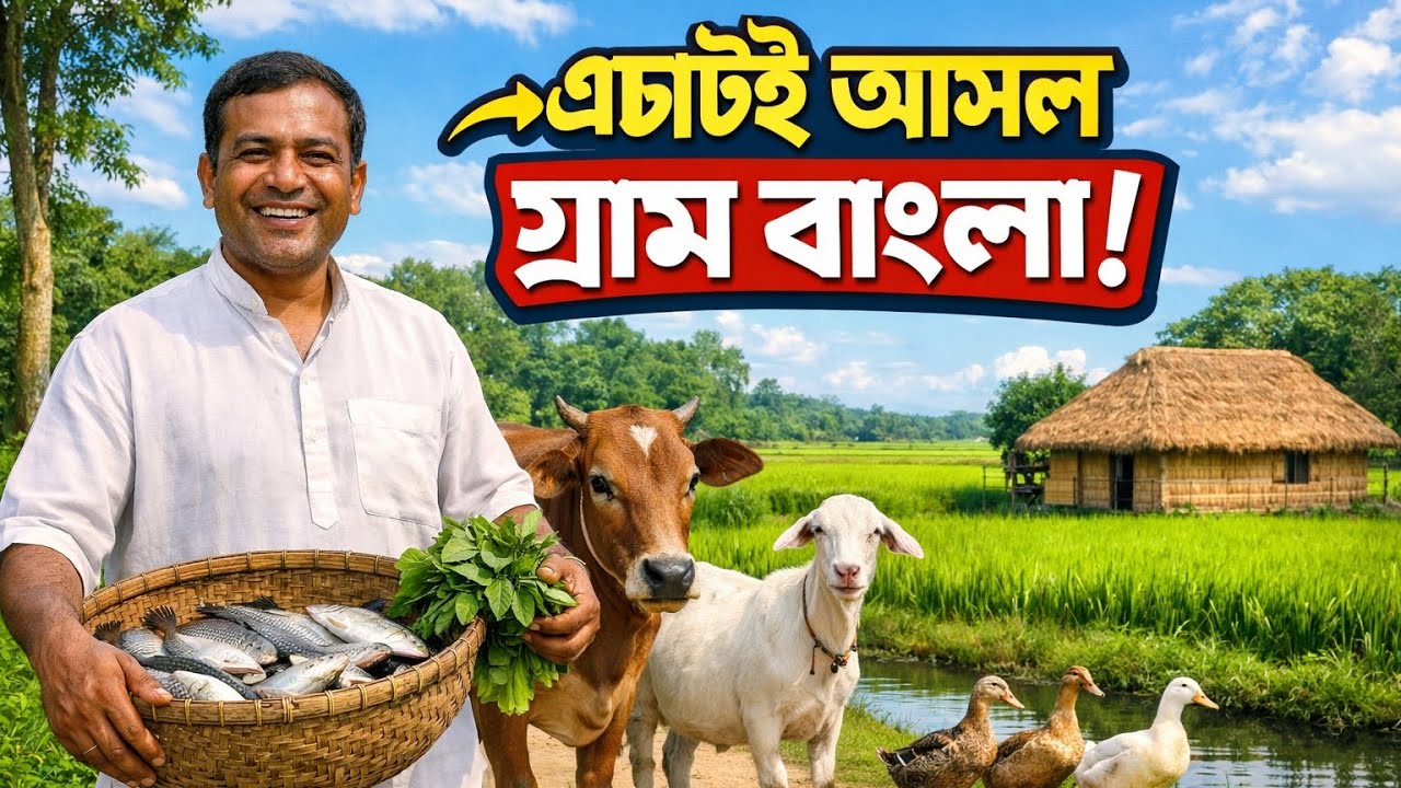 গ্রাম বাংলার নতুন একটি ঐতিহ্যবাহী। দেখতে অনেক ভালো লাগে এটাই হচ্ছে আমাদের গ্রাম বাংলা