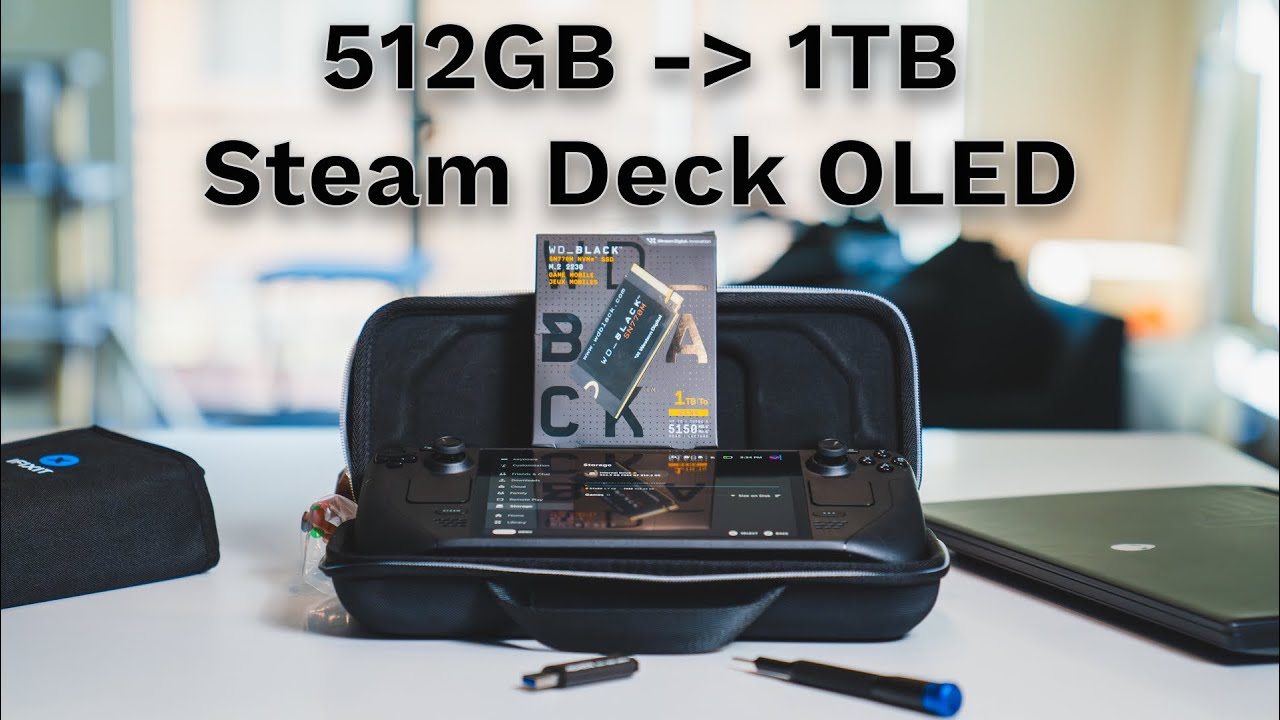Обновите свой Steam Deck OLED 512 ГБ до 1 ТБ или больше.